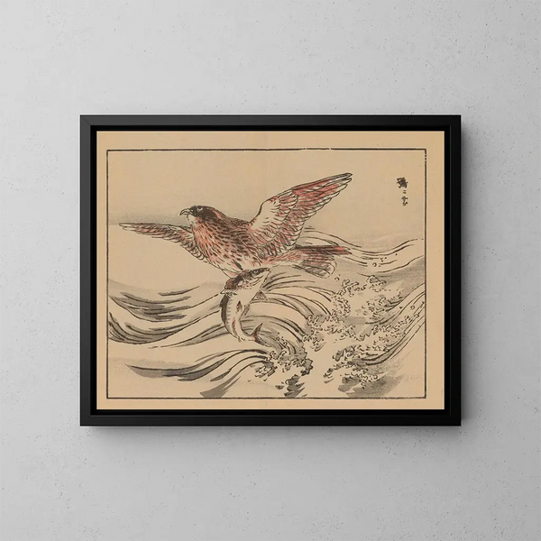Bairei gafu, piana 17 - Kono Bairei — quadro incorniciato alla parete