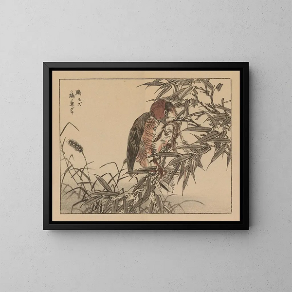 Bairei gafu, piana 18 - Kono Bairei — quadro incorniciato alla parete