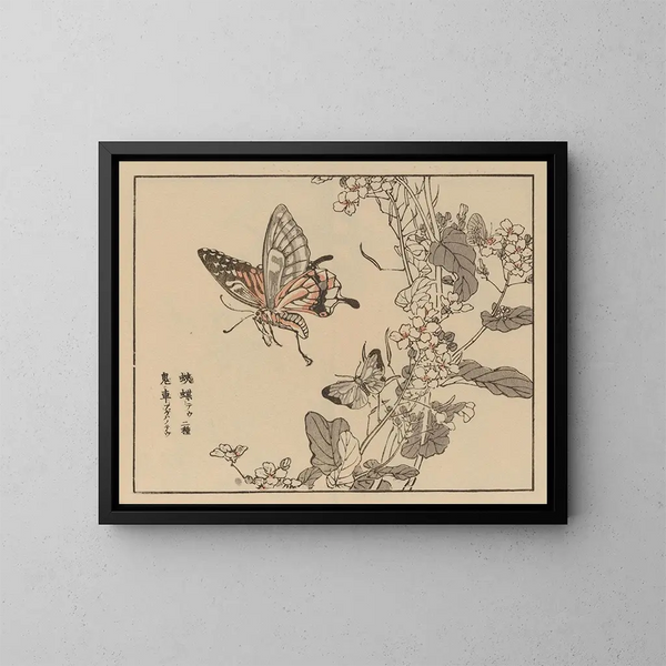 Bairei gafu, piana 51 - Kono Bairei — quadro incorniciato alla parete