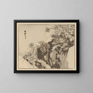 Bairei gafu, planche 57 - Kono Bairei — gerahmtes Bild an der Wand