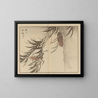 Bairei gafu, planche 58 - Kono Bairei — gerahmtes Bild an der Wand