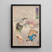 the General Honorable Vaincu from the Long Live Japan series, One Hundred Selections, One Hundred Laughters - Kobayashi Kiyochika — framed artwork on a wall