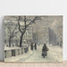 Reproduktion des Gemäldes Kongens Nytorv, Kopenhagen im Winter - Paul Fischer