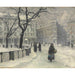 Reproduktion des Gemäldes Kongens Nytorv, Kopenhagen im Winter - Paul Fischer