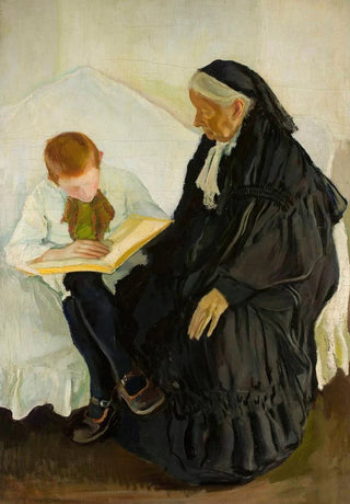 Konrad Krzyanowski - Grandmother with her grandson.webp