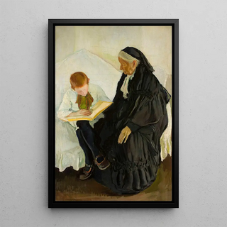 Konrad Krzyanowski - Grandmother with her grandson.webp