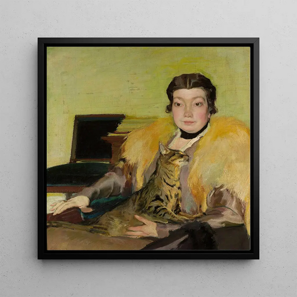 Konrad Krzyanowski - Portrait of Michalina Krzyanowskathe artists wife.webp