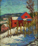 Landschaft mit Häusern - Konrad Mägi — Ansicht des Kunstwerks