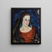 Portrait einer Frau - Konrad Mägi — gerahmtes Bild an der Wand