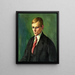 Portrait eines Mannes - Konrad Mägi — gerahmtes Bild an der Wand