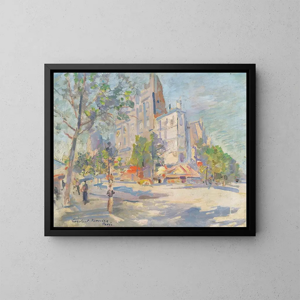 Paris im Frühling - Konstantin Alexeïevitch Korovine — gerahmtes Bild an der Wand
