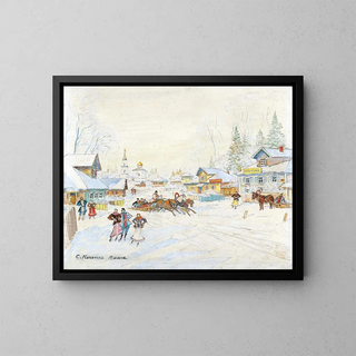 Konstantin Alexeevich Korovin - Winter Landscape.webp