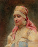 Portrait einer Bäuerin - Konstantin Egorovich Makovsky — Ansicht des Kunstwerks