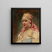 Portrait einer Bäuerin - Konstantin Egorovich Makovsky — gerahmtes Bild an der Wand