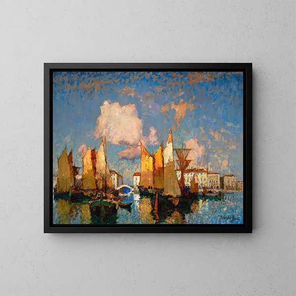 Chioggia - Konstantin Ivanovich Gorbatov — quadro incorniciato alla parete