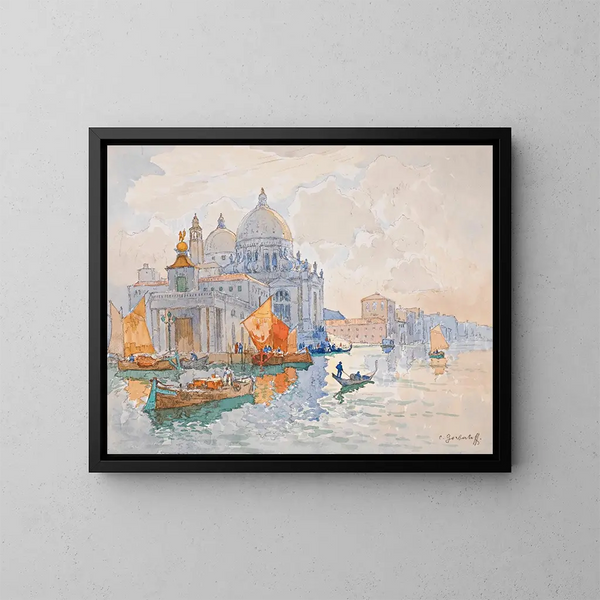 Basilica Santa Maria della Salute, Venezia - Konstantin Ivanovich Gorbatov — quadro incorniciato alla parete