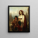 L'espoir einer Mutter - Konstantin Johannes Franz Cretius — gerahmtes Bild an der Wand