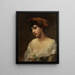 Ritratto di una giovane donna - Konstantin Makovsky — quadro incorniciato alla parete