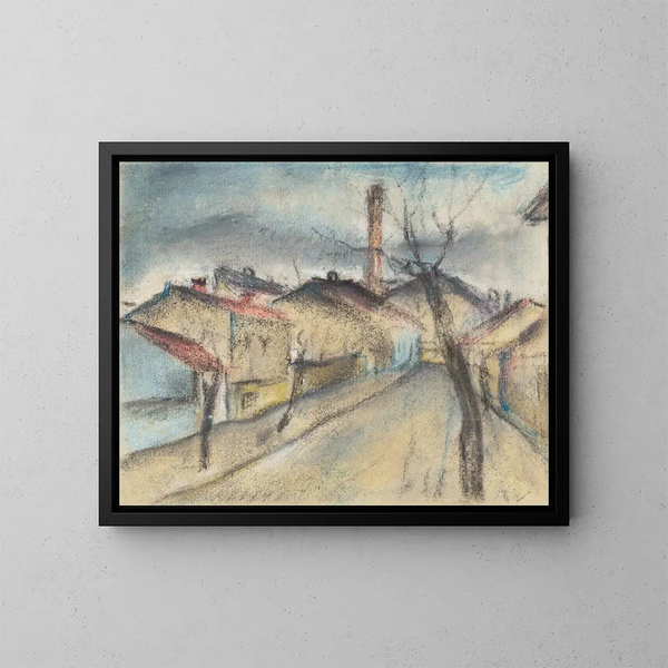Rue de la périphérie - Konstantin Bauer — gerahmtes Bild an der Wand