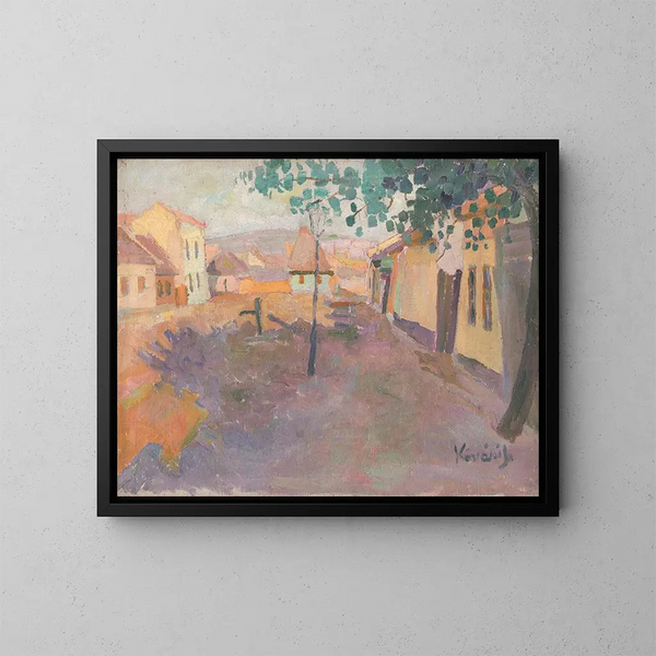 Rue courte à Košice - Konstantin Korovin — quadro incorniciato alla parete