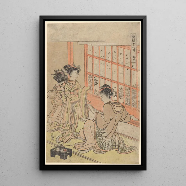 Korysai Isoda - Feburary Yayoi Geisha at Tea House Window.webp