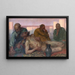 Job and His Friends - Kristian Zahrtmann — framed artwork on a wall