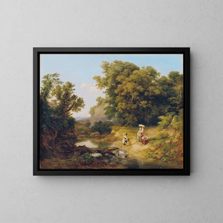 Kroly Mark - Ideale Landschaft Italienische Landschaft.webp