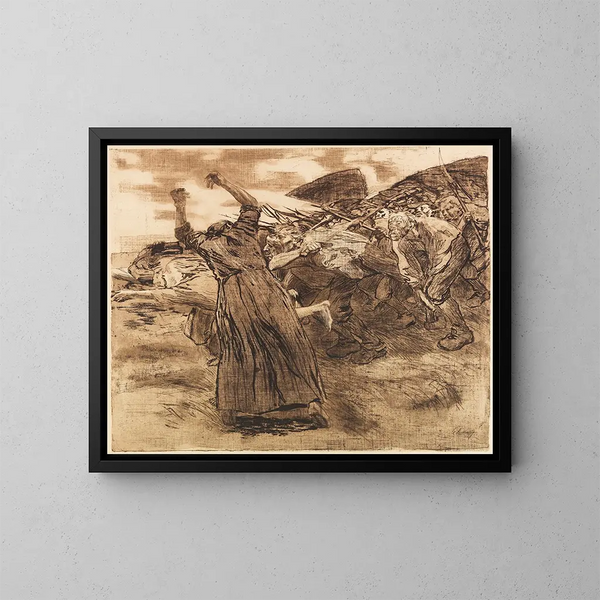 Rupture - Käthe Kollwitz — gerahmtes Bild an der Wand