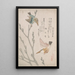 Martins-pêcheurs et saules - Kubo Shunman — quadro incorniciato alla parete