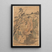 Femmes dans le vent - Kubo Shunman — quadro incorniciato alla parete