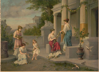 Szene pompejanisch - Kunstanstalten AG — Ansicht des Kunstwerks