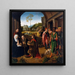 L'Adorazione dei Magi - Atelier di Gerard David — quadro incorniciato alla parete