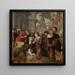 L'Adorazione dei pastori - Lambert Van Noort — quadro incorniciato alla parete