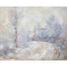 Riproduzione del dipinto L'Entrée di Giverny sotto la Neve - Claude Monet