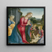 L'adoration de l'enfant Jésus - Vincenzo Frediani — gerahmtes Bild an der Wand