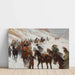 Napoleons Armee durchquert den Pass von Somosierra, Leinwandreproduktion an eine Wand gelehnt