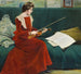 L'artista Gerda Holm - Paul Fischer — vista dell’opera