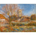 Riproduzione del dipinto L'église à Essoyes - Pierre-Auguste Renoir