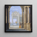L'entrée d'un palais - Dirck Van Delen — gerahmtes Bild an der Wand