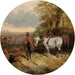 L'équipe di lavoro in riposo - John Frederick Herring Jr — ambientato in un interno
