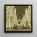 L interior of the Saint-Bavon church in Haarlem - Isaak van Nickelen — framed artwork on a wall