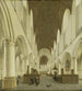 L interior of the Saint-Bavon church in Haarlem - Isaak van Nickelen — artwork view