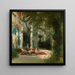L'interno della serra sull'isola delle pavoni vicino a Potsdam - Carl Blechen — quadro incorniciato alla parete