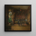 La Bibliothèque de Thorvald Boeck - Harriet Backer — framed artwork on a wall