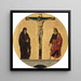 La Crocifissione - Francesco del Cossa — quadro incorniciato alla parete