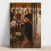Reproduction of the painting La Demoiselle de Magasin - James Tissot