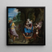 The Flight into Egypt - Alessandro Allori — framed artwork on a wall