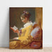 Riproduzione del dipinto La Liseuse di Jean-Honoré Fragonard