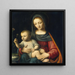 La Madone aux œillets - Bernardino Luini — framed artwork on a wall