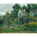 Riproduzione del dipinto La Maison Rondest e il suo giardino all'Hermitage, Pontoise - Camille Pissarro